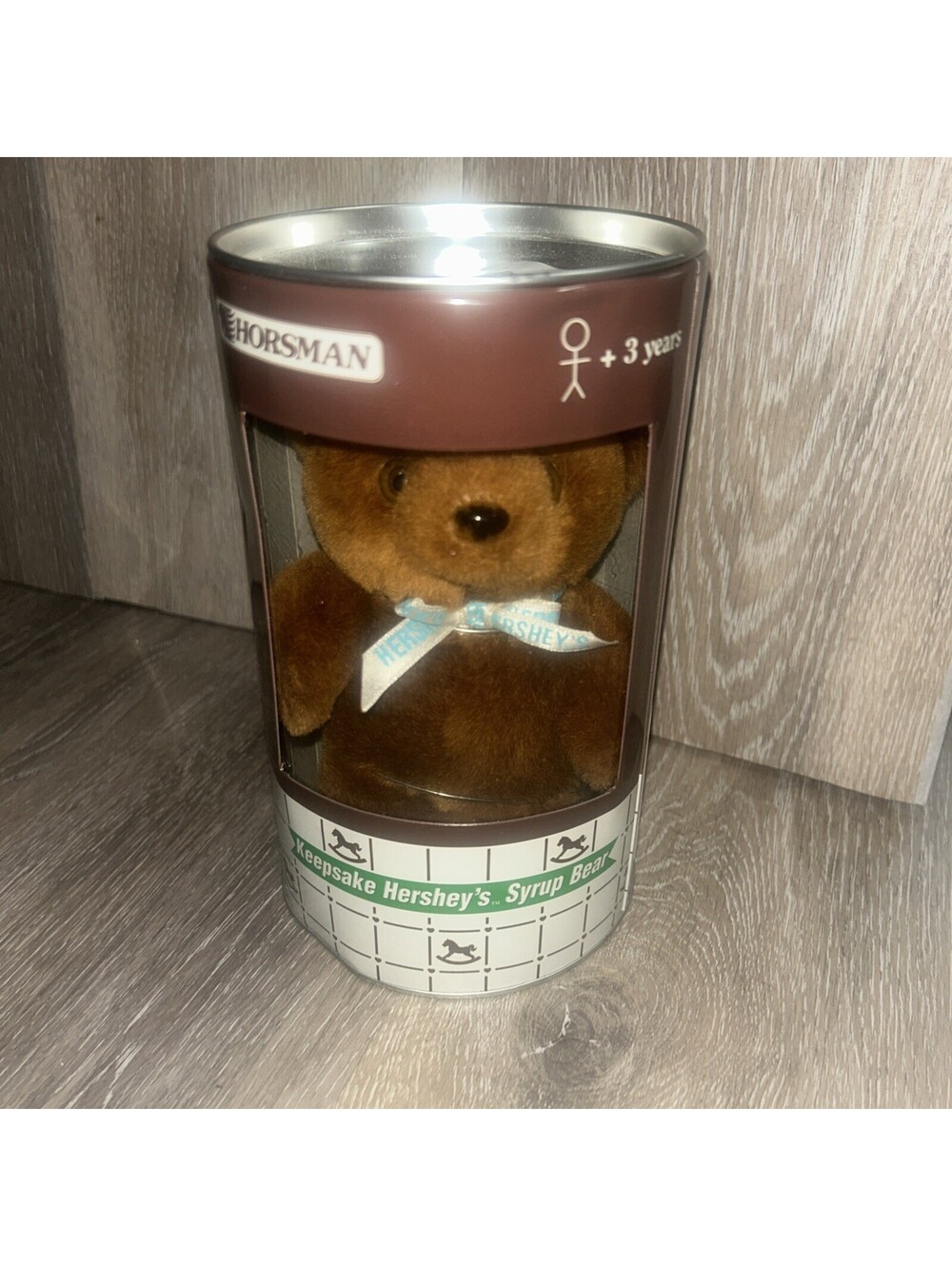 1998 Vintage Horseman Hershey’s Syrup Plush Bear & Toy Bank